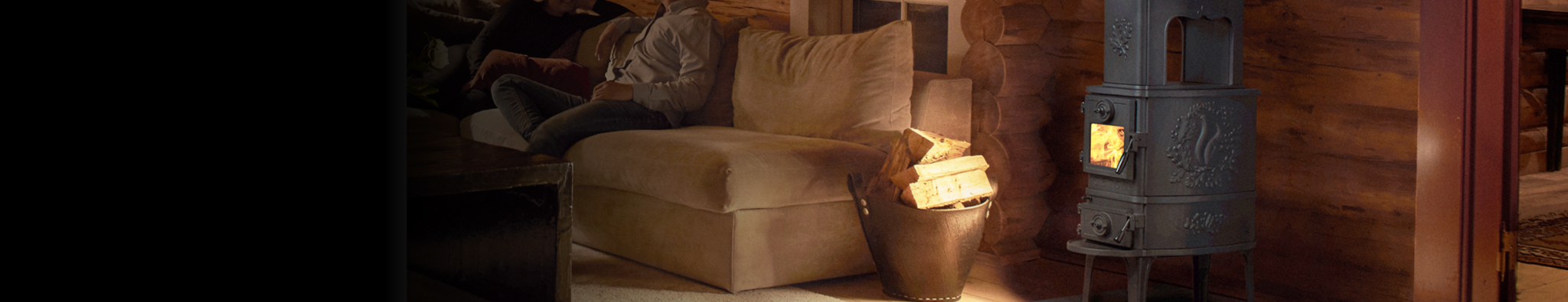 morso_2x Arlington Cast Iron EI Natural Gas Stove w/ Safety Barrier - Painted Black