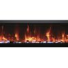 102765XS-AMBER-YELLOW_MG_0157 Panorama Built-in-XS Smart 60″ Extra Slim Indoor or Outdoor Electric Built-In only Electric Fireplace with black steel surround