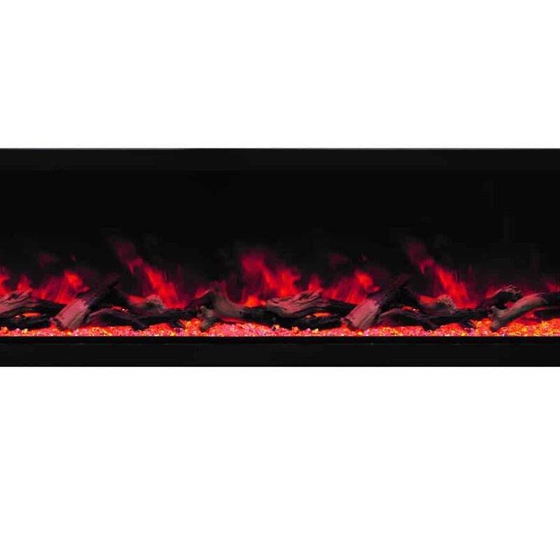 Panorama Built-in-XT - Smart 72″ Wide – Deep Indoor or Outdoor Electric Built-in only with Black Steel Surround