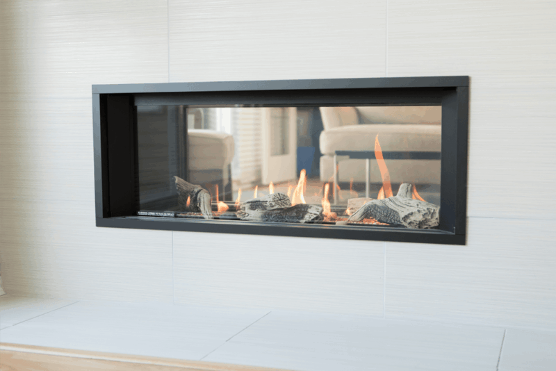 L1 See-Thru Linear Gas Fireplace - Propane Gas