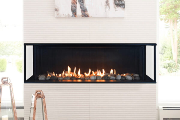 rockshale-roomsetting LX2 Corner Gas Fireplace (Left) - Natural Gas