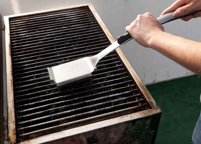 cleaning your grill is one of the spring home improvement projects.