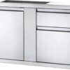 BI-4224-1D1W-Web-Gallery-01-BI-4224-1DR-2DR-Ang 42 x 24 inch Large Door & Waste Bin Drawer angled