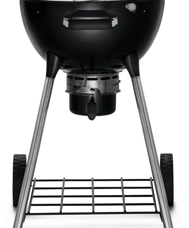 Premium 18 Charcoal Kettle lid off grill up