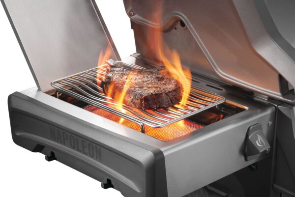 Rogue PRO 625 Propane Gas Grill w/ Infrared Side Burner, Stainless Steel