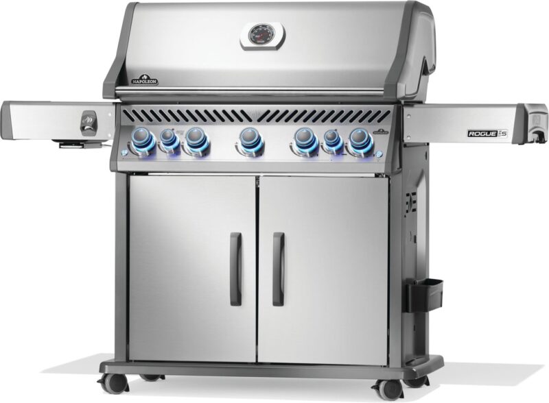 Rogue PRO-S 625 Natural Gas Grill w/ Infrared Side & Rear Burners, Sainless