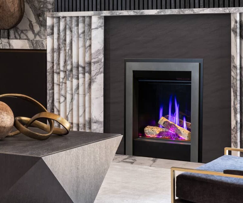 PE2 LCD Electric Fireplace